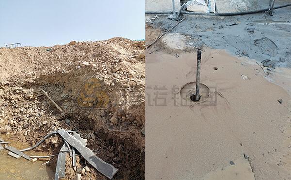 三門峽市靈寶弘農澗河液壓壩自鉆式錨桿基礎加固項目地質狀況